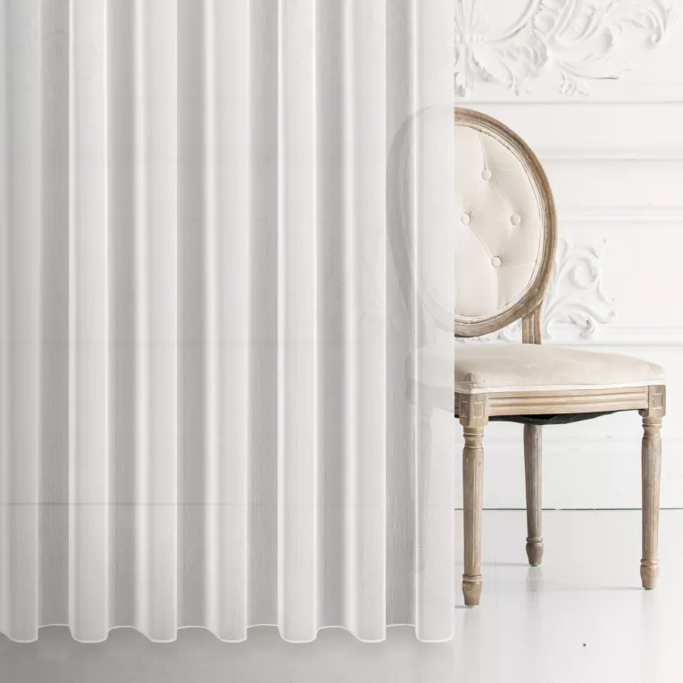 Tkanina firanowa gładka nie wymagająca prasownia z kolekcji Pierre Cardin  Eurofirany