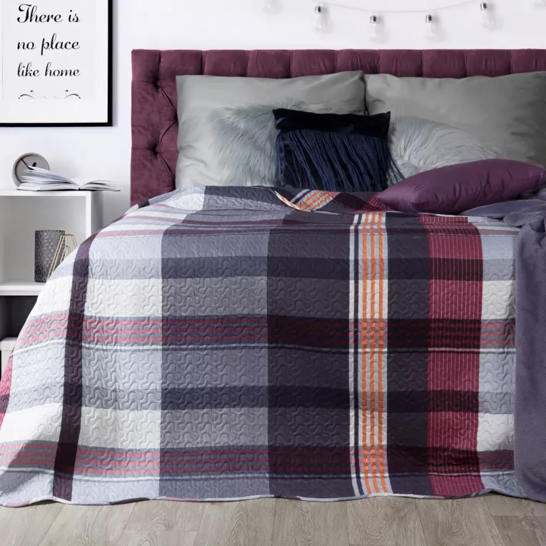 Narzuta TAYLOR modna krata termozgrzewana Eurofirany