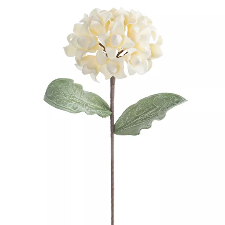 Kwiat sztuczny kremowy z plastycznej pianki foamiran 61 cm Eurofirany