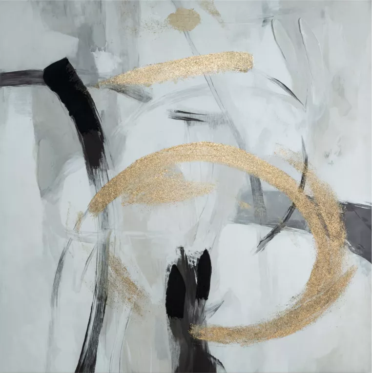 Obraz ręcznie malowany na płótnie z motywem abstrakcyjnym Eurofirany