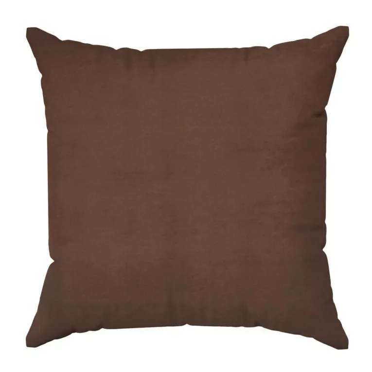 Poszewka szyta DORA - HIT brązowa z miękkiej tkaniny o welurowej strukturze