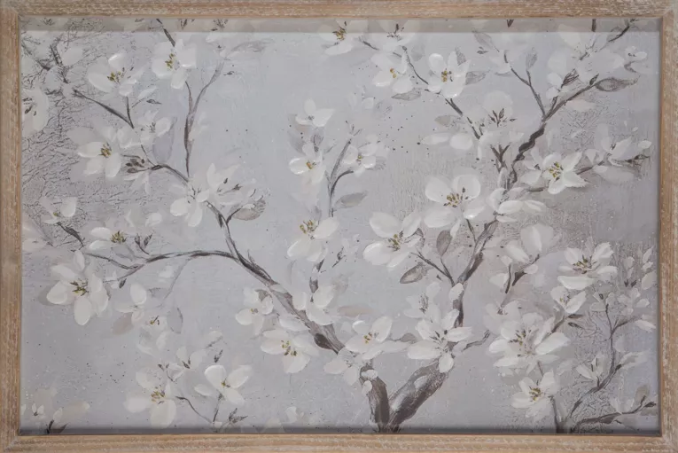 Obraz ręcznie malowany na płótnie kwitnąca gałąź Eurofirany