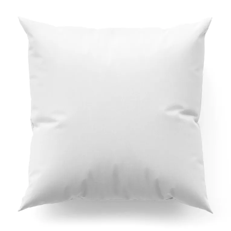 Poszewka szyta biała z miękkiej półmatowej tkaniny welwetowej