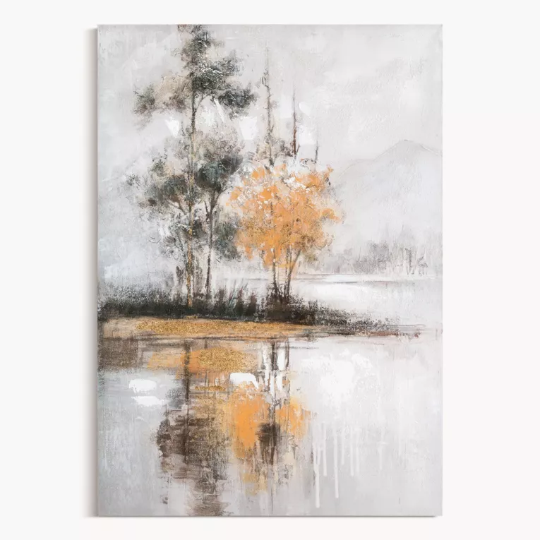 Obraz ręcznie malowany na płótnie SPOKOJNA NATURA Eurofirany