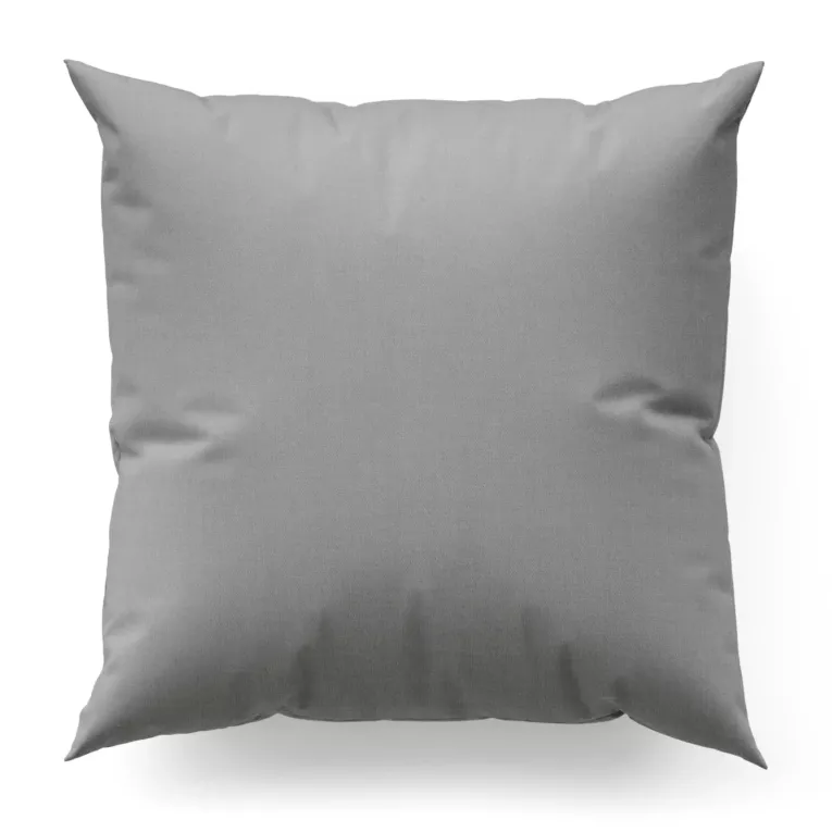 Poszewka na wymiar platynowa z tkaniny o grubym splocie