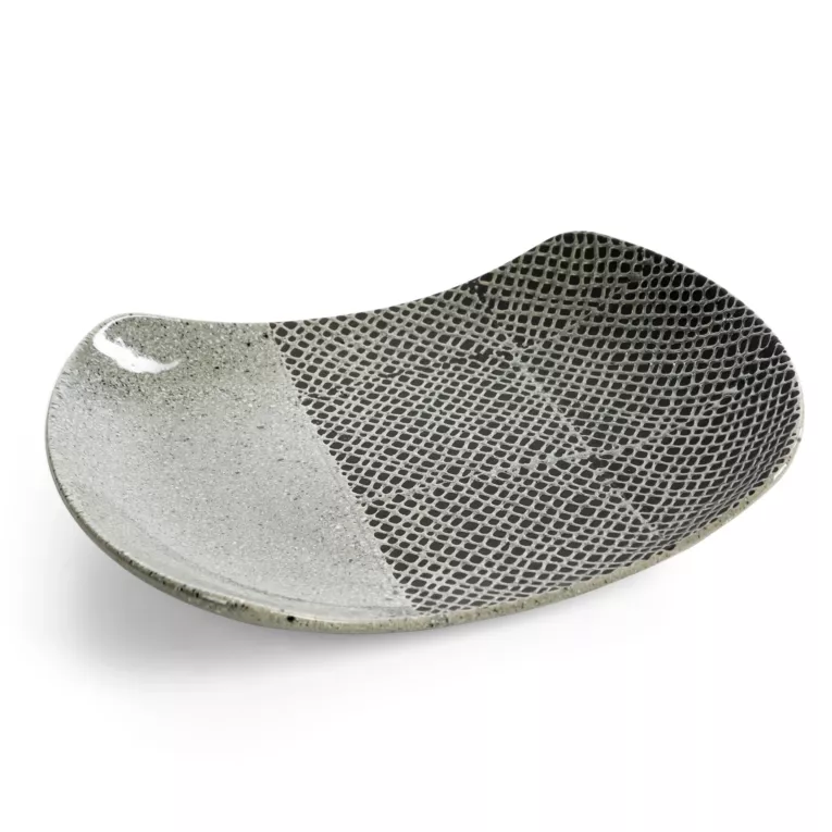 Patera dekoracyjna stalowa w nowoczesnej stylistyce 32x23x5 cm NORI Eurofirany