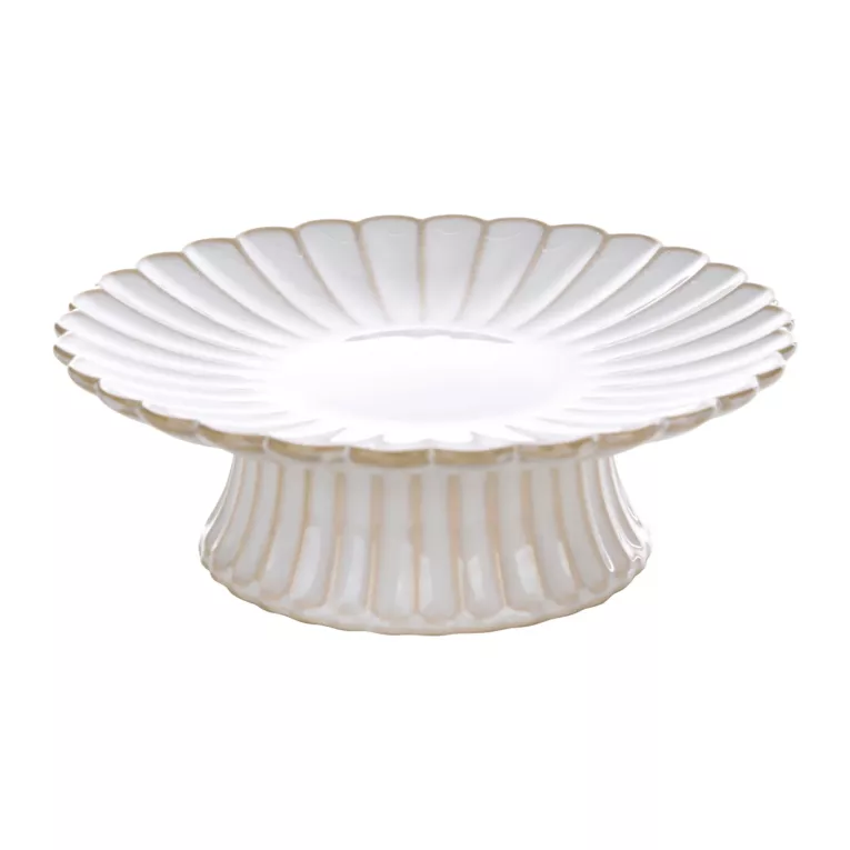 Patera ceramiczna AVRIL w stylu eko z przecieranym wzorem Eurofirany