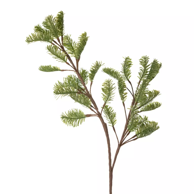 Gałązka sztuczna zielona z igłami 75 cm