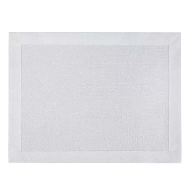 Komplet podkładek na stół 4 szt biała 30x40 cm z mereżką ANABEL