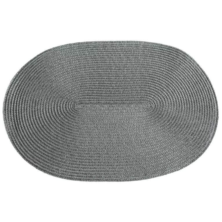 Podkładka owalna na stół stalowa 30 x 45 cm JUDY 2 pleciona