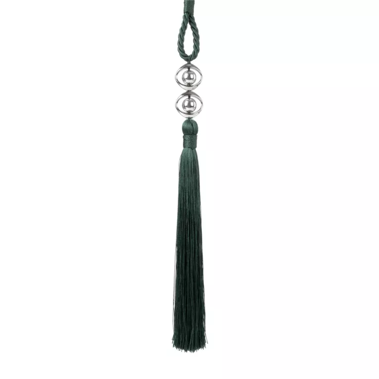 Dekoracyjny sznur do zasłon IDA upinacz z chwostem i metalowymi koralikami Eurofirany