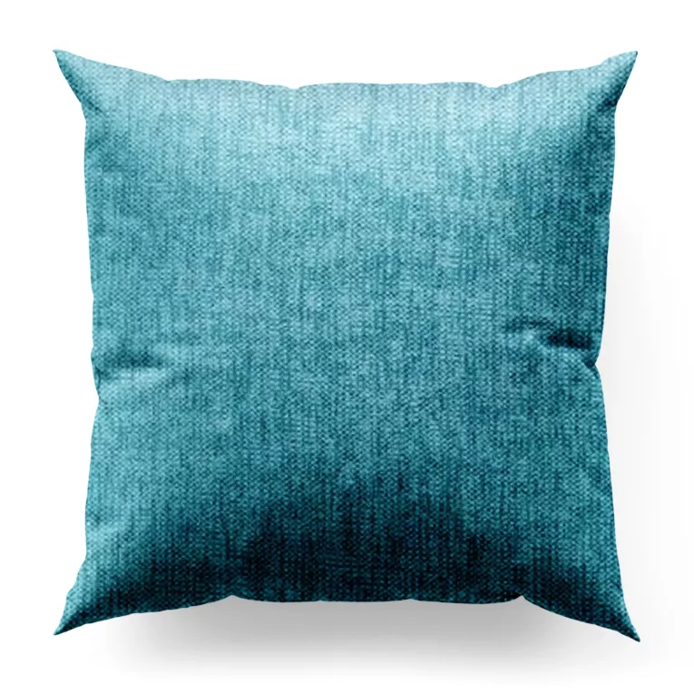 Poszewka szyta CANDY turkusowa z tkaniny z strukturalnym spolotem