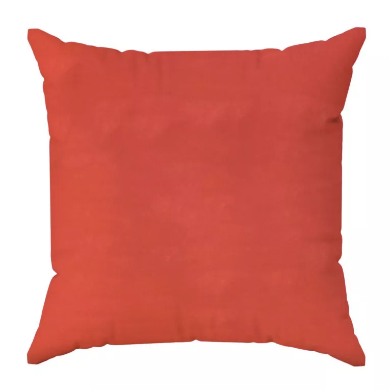 Poszewka szyta DORA - HIT czerwona z miękkiej tkaniny o welurowej strukturze