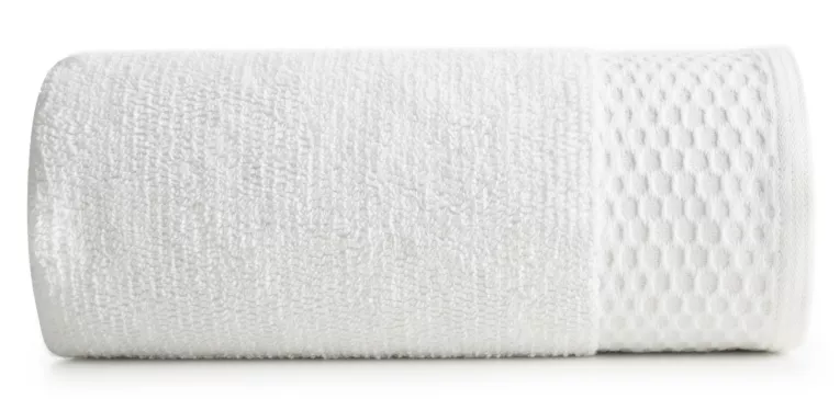 Ręcznik kąpielowy 50x90 cm bawełniany kolor biały z wyjątkowo puszystym splotem 580g/m2 ANELA Eurofirany