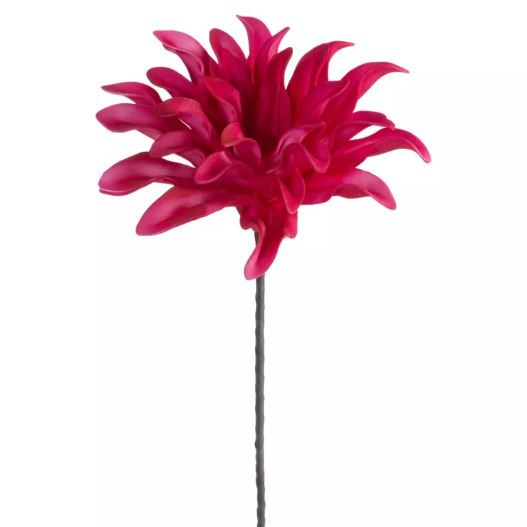 Kwiat sztuczny ciemnoróżowy z plastycznej pianki foamiran 60 cm Eurofirany