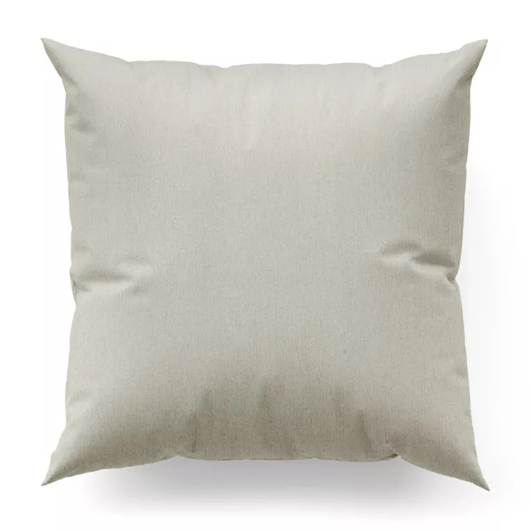 Poszewka na wymiar kremowa z tkaniny o grubym splocie i efektem melanżu