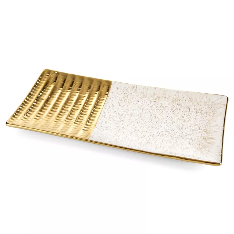 Patera dekoracyjna ARI ze złotymi akcentami Eurofirany