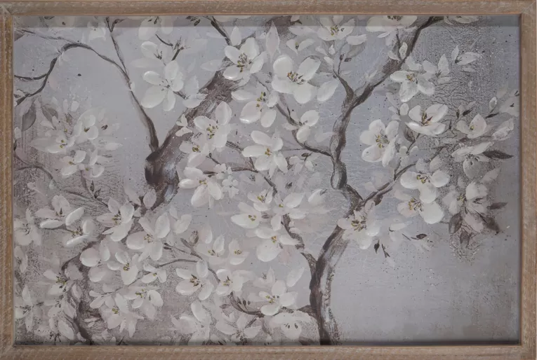 Obraz ręcznie malowany na płótnie kwitnąca gałąź Eurofirany