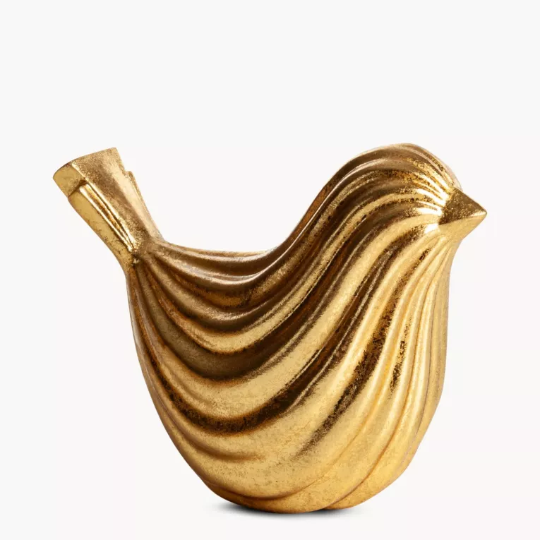 Figurka dekoracyjna w formie złotego ptaszka Eurofirany