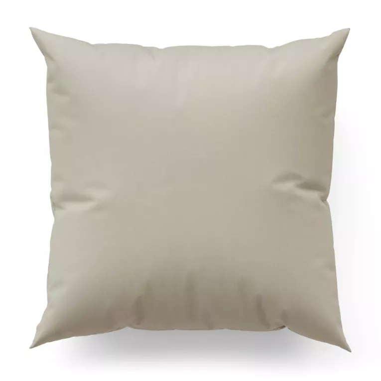 Poszewka szyta kremowa z miękkiej tkaniny z efektem melanżu