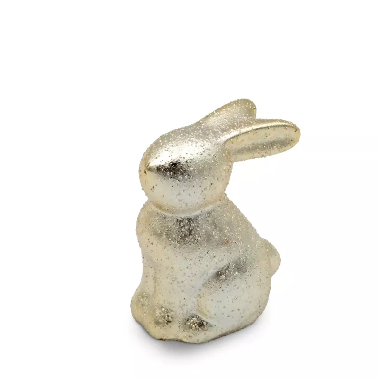 Figurka dekoracyjna wielkanocna ZAJĄCZEK z glinki ceramicznej Eurofirany