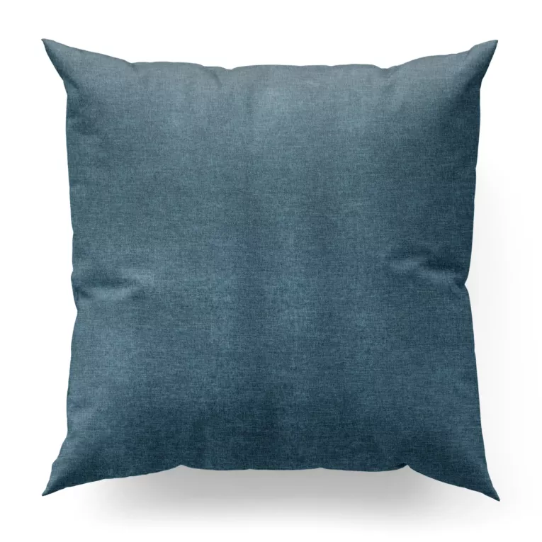 Poszewka szyta jasnoniebieska z tkaniny szenilowej z efektem melanżu