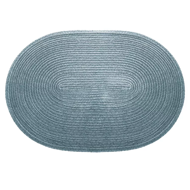Podkładka na stół niebieska MOLLY owalna ażurowa Eurofirany