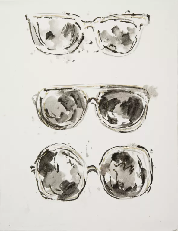 Obraz FANCY 2 kremowy ręcznie malowany na płótnie Eurofirany