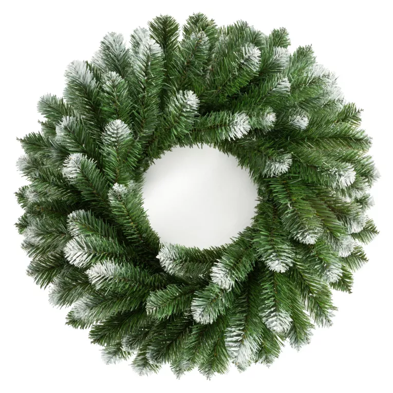 Ośnieżony wianek świąteczny Eurofirany