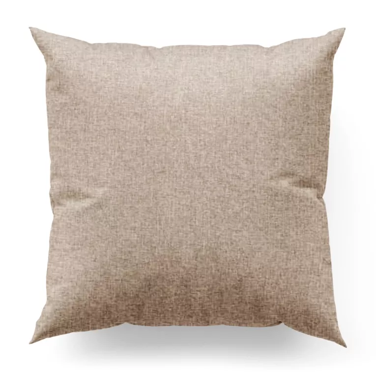 Poszewka szyta jasnobrązowa z tkaniny trudnopalnej, zaciemniającej, typu blackout z efektem melanżu