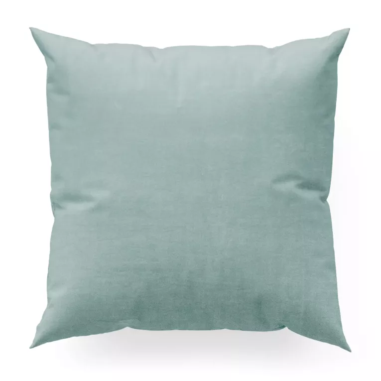 Poszewka szyta AGNES morska z miękkiej półmatowej tkaniny welwetowej