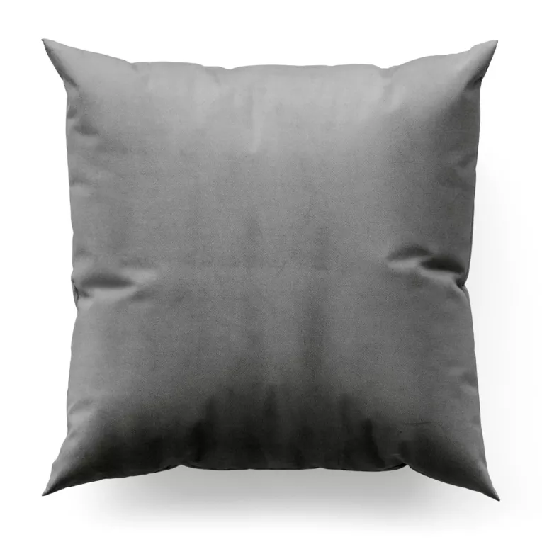 Poszewka szyta stalowa z gładkiego, matowego welwetu