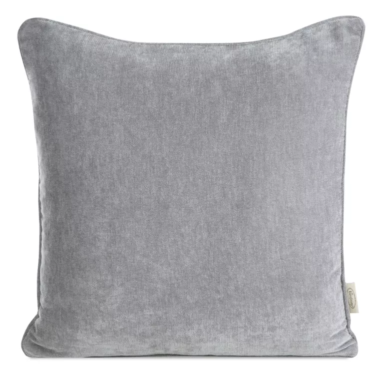 Poszewka na poduszkę 45x45 cm szenilowa, szara NILO  Eurofirany