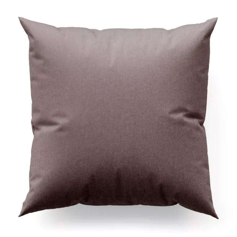 Poszewka szyta ALINE pudrowo różowa z tkaniny o naturalnym splocie z efektem melanżu