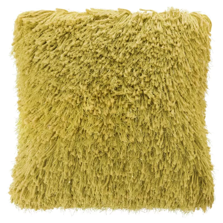 Poszewka dekoracyjna CELIA koralowa futerkowa ze srebrną nicią Eurofirany