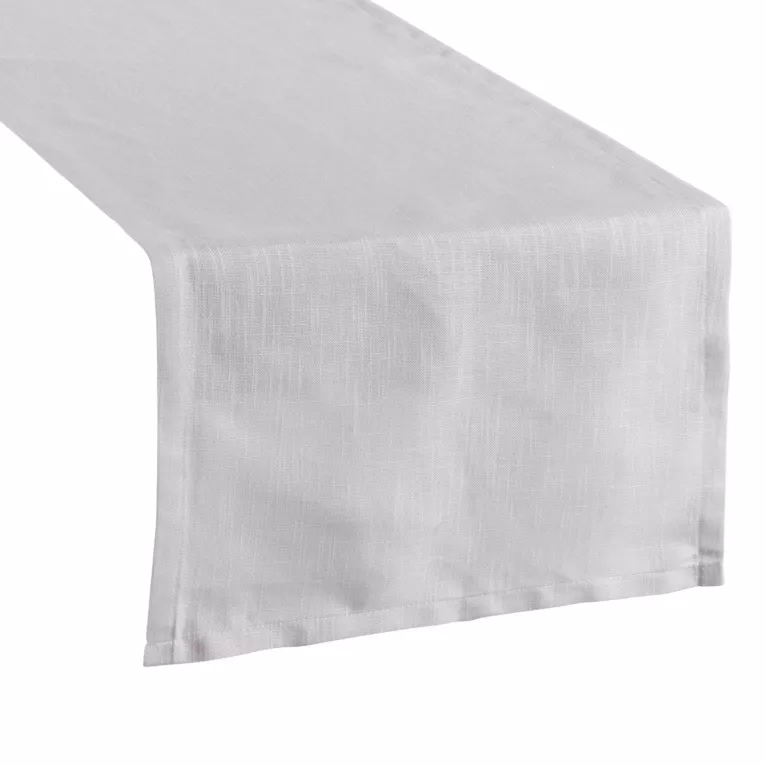 Bieżnik na stół beżowo, naturalny 40x140 cm SUMMER 10 z gładkiej i miękkiej tkaniny