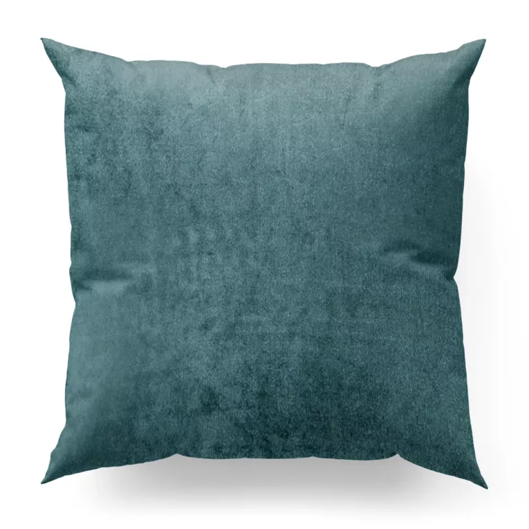 Poszewka na wymiar jasnoturkusowa z miękkiej półmatowej tkaniny welwetowej