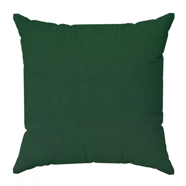 Poszewka szyta zielona z miękkiej tkaniny o welurowej strukturze