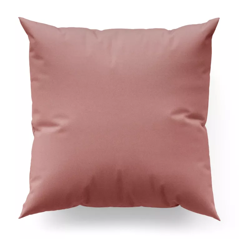 Poszewka szyta ciemnoróżowa z jednokolorowej gładkiej tkaniny