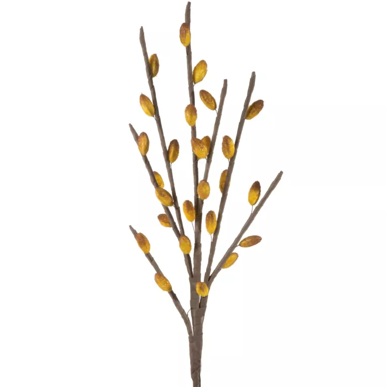 Kwiat sztuczny żółty z plastycznej pianki 80 cm