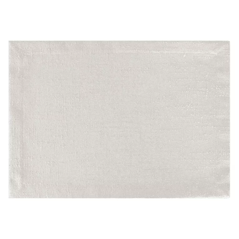 Komplet podkładek 4 szt kremowy INES 12 z przetykaną błyszczącą nicią