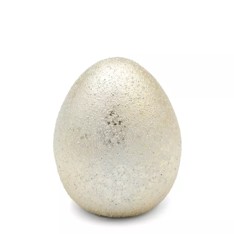 Figurka dekoracyjna wielkanocna JAJKO z glinki ceramicznej Eurofirany