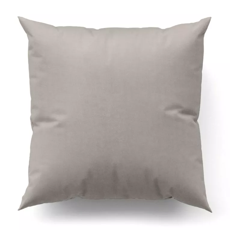 Poszewka szyta ENYA szarobeżowa z miękkiej półmatowej tkaniny welwetowej