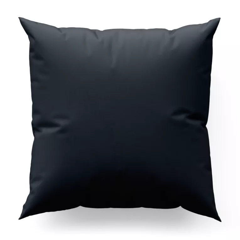 Poszewka szyta granatowa z gładkiej tkaniny zaciemniającej typu dimout