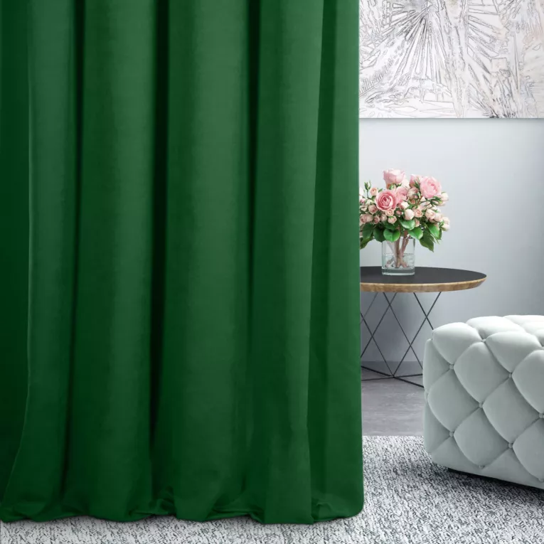 Tkanina zasłonowa miękka gładka o zamszowym chwycie Eurofirany