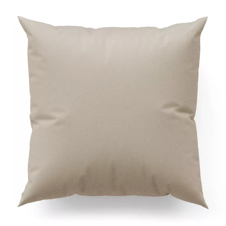 Poszewka szyta jasnobrązowa z gładkiej tkaniny zaciemniającej typu dimout