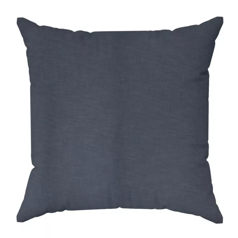 Poszewka szyta grafitowa o naturalnym, gęstym splocie w stylu eko