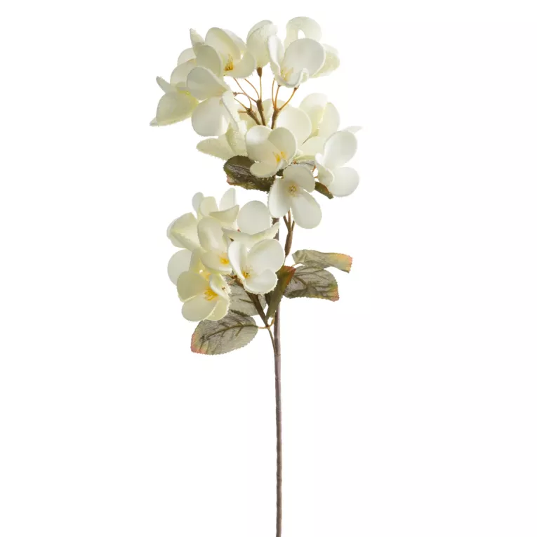 Kwiat sztuczny kremowy z plastycznej pianki foamiran 70 cm Eurofirany