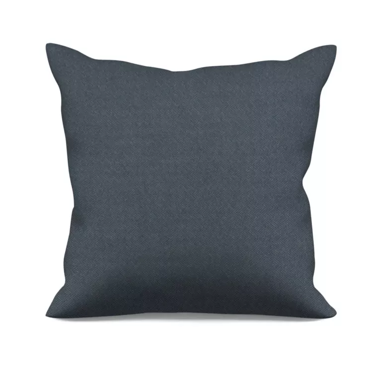 Poszewka szyta szara z miękkiej, matowej tkaniny w drobny geometryczny wzór