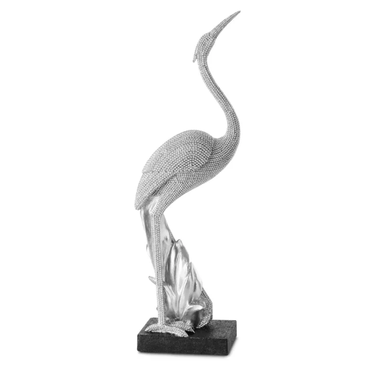 Figurka dekoracyjna ELDO srebrna czapla Eurofirany